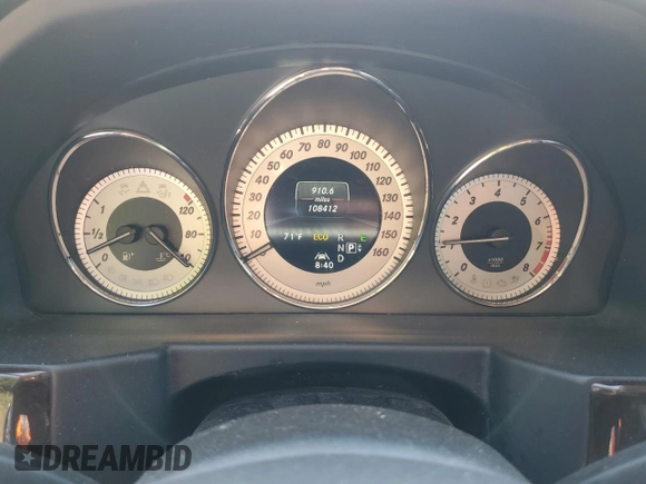2013 Mercedes-Benz GLK 350 with VIN WDCGG8JB5DG153473, listed as a Copart auction lot 71075424 with 108,412 mi miles and Salvage Title. Bid and sale history available at DreamBid. Image 9.