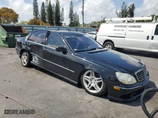 2006 Mercedes-Benz S-Class 5.0L with VIN WDBNG75J16A477632, listed as a Copart auction lot 51081275 with 0 mi miles and Salvage Title. Bid and sale history available at carsss.com. Image 4.