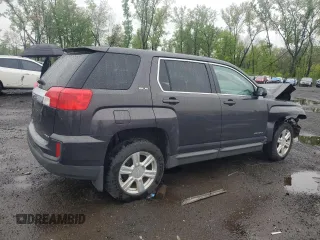 2016 GMC Terrain SLE with VIN 2GKFLSEK6G6186642, listed as a Copart auction lot 55635185 with Not Provided miles and Salvage Title. Bid and sale history available at DreamBid. Image 3.