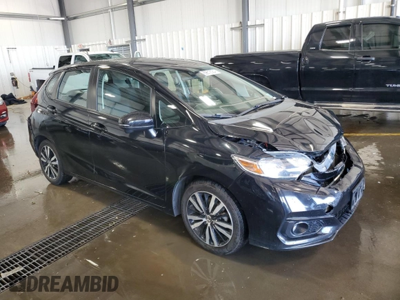 2018 Honda Fit EX-L with VIN 3HGGK5H9XJM705526, listed as a Copart auction lot 69812084 with 44,307 mi miles and Salvage Title. Bid and sale history available at carsss.com. Image 4.