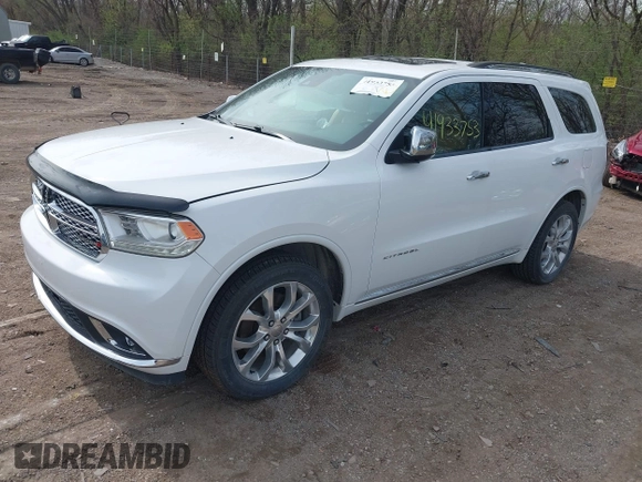 2016 Dodge Durango Citadel with VIN 1C4RDJEGXGC331569, listed as a IAAI auction lot 41933753 with 131,420 mi miles and . Bid and sale history available at DreamBid. Image 2.