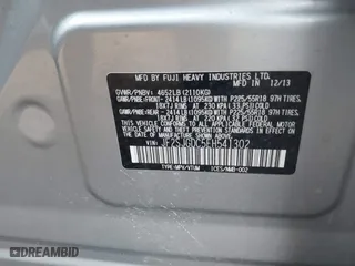 2014 Subaru Forester 2.0XT Premium with VIN JF2SJGDC5EH541302, listed as a IAAI auction lot 41498223 with 82,733 mi miles. Bid and sale history available at carsss.com. Image 9.