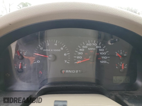 2005 Ford F-150 XL with VIN 1FTRF12W05NB05547, listed as a Copart auction lot 49312315 with 327,417 mi miles and Salvage Title. Bid and sale history available at carsss.com. Image 9.