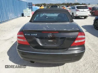 2005 Mercedes-Benz CLK 500 with VIN WDBTK75G65T049195, listed as a Copart auction lot 75549294 with Not Provided miles and Salvage Title. Bid and sale history available at DreamBid. Image 6.