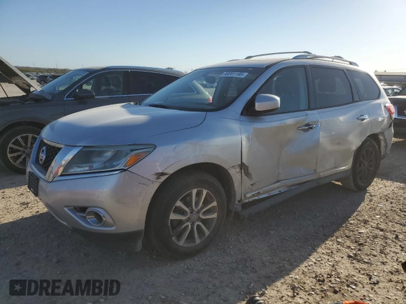 2014 Nissan Pathfinder Platinum with VIN 5N1AR2MMXEC615675, listed as a Copart auction lot 48381195 with 159,776 mi miles and Salvage title. Bid and sale history available at DreamBid. Image 1.