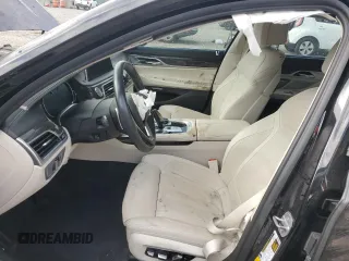 2017 BMW 7 Series 740i with VIN WBA7E2C50HG740358, listed as a Copart auction lot 51601995 with 0 mi miles and Non Repairable. Bid and sale history available at carsss.com. Image 7.