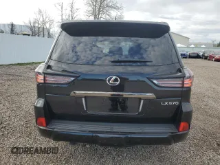 2019 Lexus LX 570 with VIN JTJHY7AX0K4292290, listed as a Copart auction lot 55386945 with 29,271 mi miles and Salvage Title. Bid and sale history available at DreamBid. Image 6.
