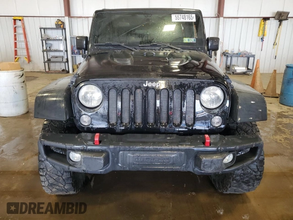 2014 Jeep Wrangler Unlimited Rubicon X with VIN 1C4HJWFG6EL191369, listed as a Copart auction lot 55748165 with 151,522 mi miles and Salvage title. Bid and sale history available at DreamBid. Image 5.