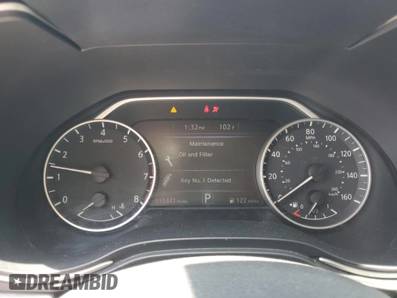 2017 Nissan Maxima SV with VIN 1N4AA6AP2HC377039, listed as a Copart auction lot 62051545 with 115,441 mi miles and Non repairable. Bid and sale history available at DreamBid. Image 9.