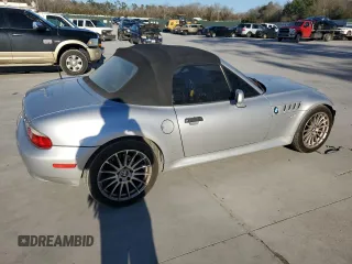 2001 BMW Z3 3.0i with VIN WBACN53461LJ57698, listed as a Copart auction lot 42313655 with 97,521 mi miles and Salvage Title. Bid and sale history available at carsss.com. Image 3.