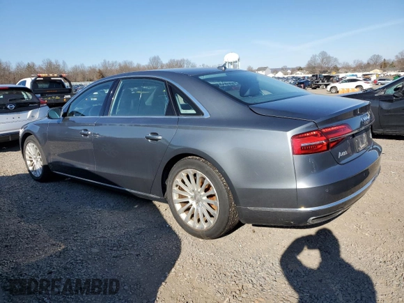 2015 Audi A8 4.0T с VIN WAU32AFD7FN039765, выставлен на аукционе Copart как лот 47642605 с пробегом 85 002 миль миль и Списание • Salvage title. История ставок и продаж доступна на DreamBid. Изображение 2.