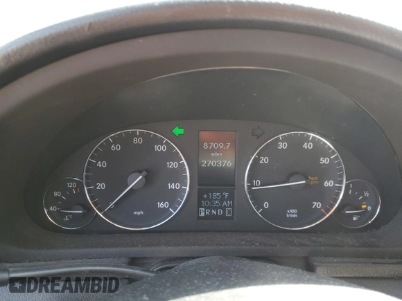 2007 Mercedes-Benz C 280 Luxury with VIN WDBRF54H37F856160, listed as a Copart auction lot 52086485 with 270,376 mi miles and Salvage title. Bid and sale history available at DreamBid. Image 9.