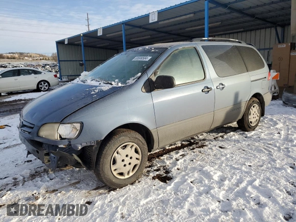 2002 Toyota Sienna CE with VIN 4T3ZF19C42U445459, listed as a Copart auction lot 83699584 with 193,751 mi miles and Salvage Title. Bid and sale history available at carsss.com. Image 1.