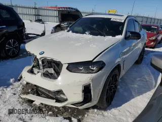 2022 BMW X4 M with VIN 5YM23EC04N9K50909, listed as a Copart auction lot 87947765 with 27,474 mi miles and Salvage Title. Bid and sale history available at carsss.com. Image 1.