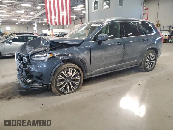2020 Volvo XC90 Momentum with VIN YV4102PK0L1535767, listed as a Copart auction lot 41462935 with 77,608 mi miles and Salvage Title. Bid and sale history available at carsss.com. Image 1.