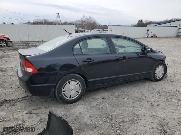 2009 Honda Civic Hybrid with VIN JHMFA362X9S015025, listed as a Copart auction lot 51654495 with 112,577 mi miles and Salvage Title. Bid and sale history available at carsss.com. Image 3.