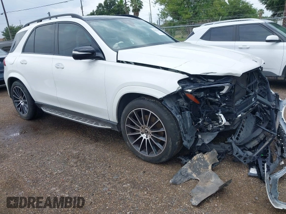 2020 Mercedes-Benz GLE 350 with VIN 4JGFB4JEXLA193905, listed as a IAAI auction lot 42347660 with 55,312 mi miles and . Bid and sale history available at DreamBid. Image 1.