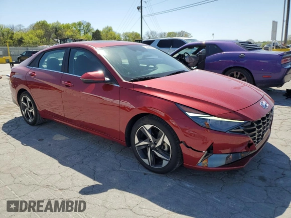 2023 Hyundai Elantra Limited z VIN KMHLP4AGXPU461393, wystawiony jako Copart lot #53480835 z przebiegiem 90 913 mil mil oraz Szkoda całkowita • Salvage title. Historia ofert i sprzedaży dostępna na DreamBid. Obrazek 4.