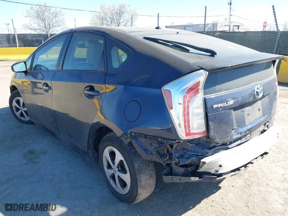 2012 Toyota Prius One with VIN JTDKN3DU3C1536738, listed as a IAAI auction lot 41880975 with NaN miles. Bid and sale history available at carsss.com. Image 3.