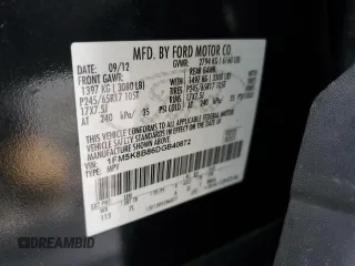 2013 Ford Explorer with VIN 1FM5K8B86DGB40872, listed as a Copart auction lot 52965355 with 112,594 mi miles and Salvage Title. Bid and sale history available at carsss.com. Image 14.