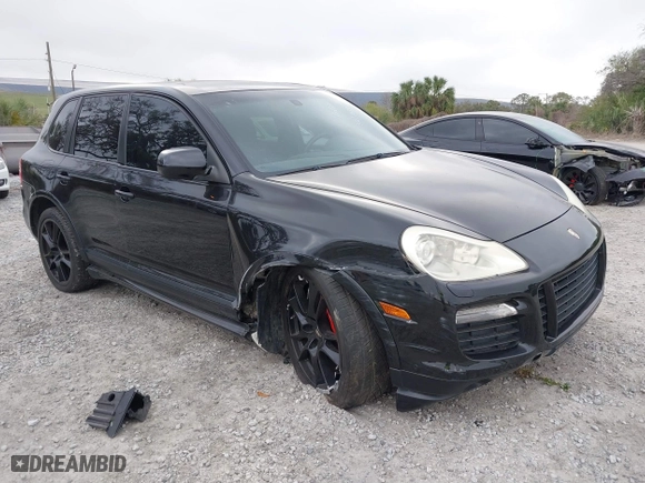 2009 Porsche Cayenne GTS with VIN WP1AD29P99LA62818, listed as a IAAI auction lot 41627073 with 166,414 mi miles. Bid and sale history available at carsss.com. Image 1.