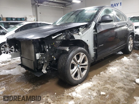 2017 BMW X4 xDrive28i with VIN 5UXXW3C33H0T79364, listed as a Copart auction lot 38008094 with 117,320 mi miles. Bid and sale history available at carsss.com. Image 1.