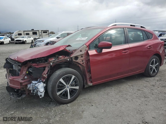 2023 Subaru Impreza Premium with VIN 4S3GTAD62P3700881, listed as a Copart auction lot 47462315 with 23,012 mi miles and Salvage Title. Bid and sale history available at carsss.com. Image 1.