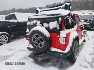 2018 Jeep Wrangler Sport S with VIN 1C4GJXAG4JW255734, listed as a IAAI auction lot 41510139 with Not Provided miles and . Bid and sale history available at DreamBid. Image 4.