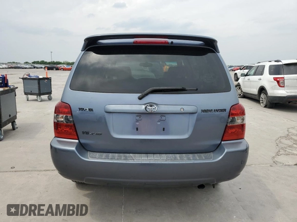 2006 Toyota Highlander w/3rd Row z VIN JTEEP21AX60151159, wystawiony jako Copart lot #53717215 z przebiegiem 229 558 mil mil oraz Czysty tytuł • Clean title. Historia ofert i sprzedaży dostępna na DreamBid. Obrazek 6.