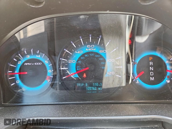2012 Ford Fusion SEL with VIN 3FAHP0JGXCR422555, listed as a Copart auction lot 61543625 with 105,762 mi miles and Clean title. Bid and sale history available at DreamBid. Image 9.