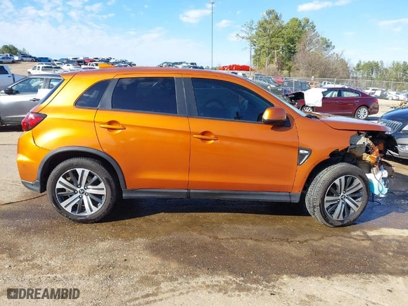 2020 Mitsubishi Outlander Sport ES 2.0 with VIN JA4AP3AU8LU007336, listed as a IAAI auction lot 41673979 with 70,018 mi miles. Bid and sale history available at carsss.com. Image 14.