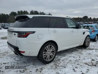 2018 Land Rover Range Rover Sport with VIN SALWR2RE5JA187153, listed as a Copart auction lot 87943405 with 86,811 mi miles and Salvage Title. Bid and sale history available at carsss.com. Image 3.