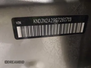 2016 Kia Soul with VIN KNDJN2A29G7261713, listed as a IAAI auction lot 41605794 with 133,091 mi miles. Bid and sale history available at carsss.com. Image 9.
