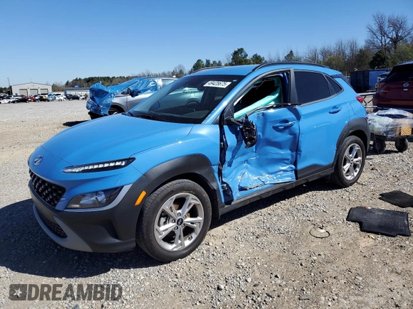 2022 Hyundai Kona SEL with VIN KM8K62AB9NU926167, listed as a Copart auction lot 49425675 with 14,743 mi miles and Salvage Title. Bid and sale history available at carsss.com. Image 1.