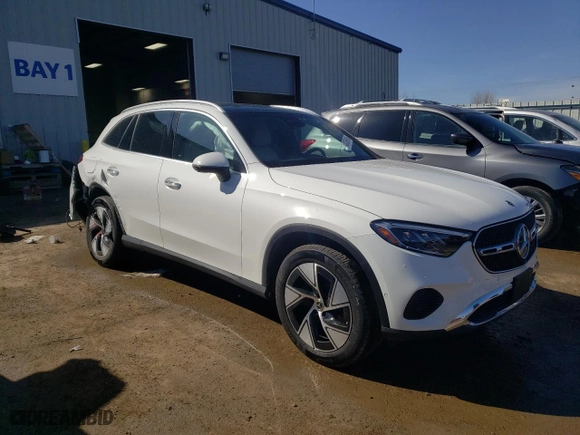 2023 Mercedes-Benz GLC with VIN W1NKM4HB1PF054613, listed as a Copart auction lot 48385615 with 13,661 mi miles and Salvage Title. Bid and sale history available at carsss.com. Image 4.