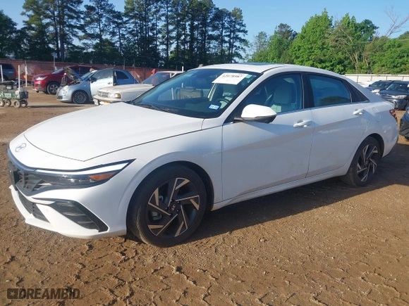 2024 Hyundai Elantra Limited with VIN KMHLP4DGXRU775401, listed as a IAAI auction lot 42078987 with 23,335 mi miles. Bid and sale history available at carsss.com. Image 2.