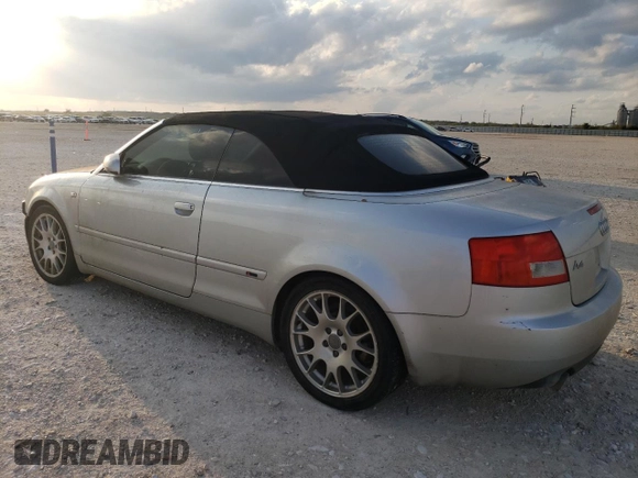 2005 Audi A4 3.0L with VIN WAUET48HX5K019808, listed as a Copart auction lot 80117264 with 125,160 mi miles and Clean Title. Bid and sale history available at carsss.com. Image 2.