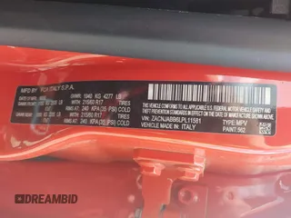 2020 Jeep Renegade Altitude z VIN ZACNJABB6LPL11581, wystawiony jako IAAI lot #42225447 z przebiegiem Nie podano mil oraz . Historia ofert i sprzedaży dostępna na DreamBid. Obrazek 9.