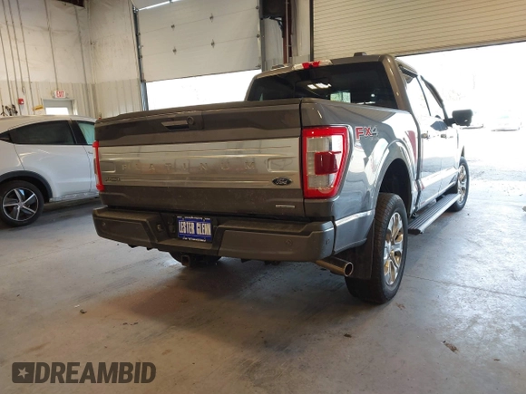 2022 Ford F-150 XL with VIN 1FTFW1E88NFA39758, listed as a IAAI auction lot 41619195 with 87,294 mi miles. Bid and sale history available at carsss.com. Image 4.
