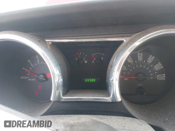 2008 Ford Mustang Deluxe with VIN 1ZVHT80N085207259, listed as a IAAI auction lot 42576121 with 122,089 mi miles and . Bid and sale history available at DreamBid. Image 7.