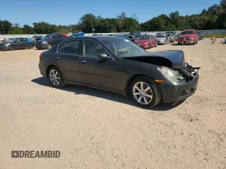 2006 Infiniti G35 with VIN JNKCV51F86M607665, listed as a Copart auction lot 76272444 with 189,453 mi miles and Salvage Title. Bid and sale history available at DreamBid. Image 4.
