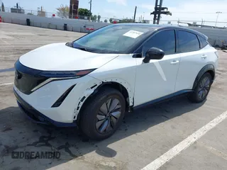 2023 Nissan ARIYA Evolve+ z VIN JN1DF0BB5PM709737, wystawiony jako IAAI lot #42287939 z przebiegiem 5982 mil mil oraz . Historia ofert i sprzedaży dostępna na DreamBid. Obrazek 2.