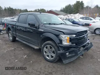2018 Ford F-150 XL with VIN 1FTFW1E55JFE25165, listed as a IAAI auction lot 41708303 with 186,664 mi miles and . Bid and sale history available at DreamBid. Image 1.