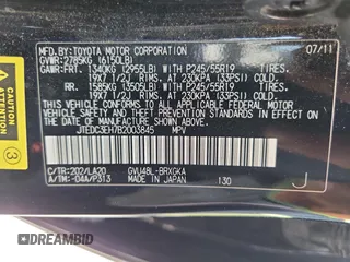 2011 Toyota Highlander Limited z VIN JTEDC3EH7B2003845, wystawiony jako Copart lot #61835435 z przebiegiem 163 080 mil mil oraz Czysty tytuł • Clean title. Historia ofert i sprzedaży dostępna na DreamBid. Obrazek 13.