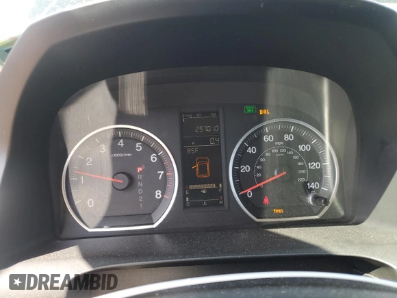 2008 Honda CR-V EX-L with VIN JHLRE48768C035012, listed as a Copart auction lot 47665315 with 257,010 mi miles and Salvage Title. Bid and sale history available at DreamBid. Image 9.