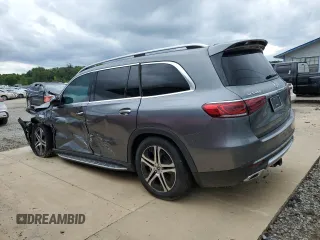 2020 Mercedes-Benz GLS 450 with VIN 4JGFF5KE7LA203783, listed as a Copart auction lot 57837014 with 76,026 mi miles and Salvage Title. Bid and sale history available at DreamBid. Image 2.