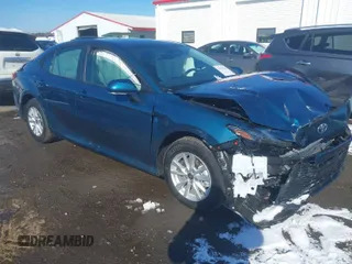 2025 Toyota Camry LE с VIN 4T1DBADK5SU017641, выставлен на аукционе IAAI как лот 41359424 с пробегом 228 миль миль и . История ставок и продаж доступна на DreamBid. Изображение 1.