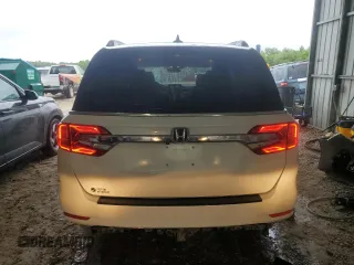 2019 Honda Odyssey EX-L with VIN 5FNRL6H76KB045998, listed as a Copart auction lot 51854455 with 42,558 mi miles and Salvage Title. Bid and sale history available at carsss.com. Image 6.
