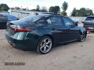 2020 Alfa Romeo Giulia Ti with VIN ZARFANBN7L7630175, listed as a Copart auction lot 75011584 with 0 mi miles and Salvage Title. Bid and sale history available at carsss.com. Image 3.