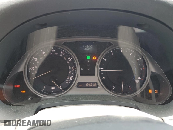 2010 Lexus IS 250 with VIN JTHCF5C24A5043992, listed as a Copart auction lot 60316465 with 94,318 mi miles and Salvage title. Bid and sale history available at DreamBid. Image 9.